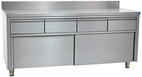 Saro Schiebetürenschrank - 4 Schub.1800X700mmAufkantung von Saro