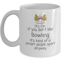 Bowling Smart People Sport - Lustiger Bowler Kaffeebecher Geschenkidee Tasse Team Geschenke Coach von Sarothdesigns