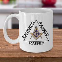 Freimaurer Kaffeebecher - Eingegeben Passed Angehoben Freimaurer-Symbol Freimaurergeschenk Prinz Halle Freimaurerei Pha Oes Geschenke Für von Sarothdesigns