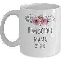 Homeschool Tasse - Mama Muttertagsgeschenk Lehrer Zu Hause Geschenke Personalisierte von Sarothdesigns