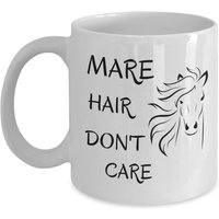 Pferd-Liebhaber-Becher - Stute Haare Egal Lustige Pferd Geschenk Für Sie Geschenke Frauen Mädchen Themen von Sarothdesigns