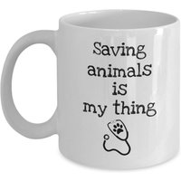 Tier Arzt Geschenk - Tierarzt Kaffeebecher Tiere Zu Retten Ist Mein Ding Lustige Tech Wertschätzung Tierrettung von Sarothdesigns