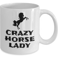 Verrückte Pferdedame - Pferdemama Lustige Pferdemädchen Geschenke Pferdeliebhaber Tasse Pferdegeschenk Für Sie Pferdegeschenke Frauen Mama von Sarothdesigns