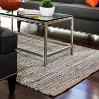 Samundra Denim Jute Handgewebter Teppich von SarvaCrafts