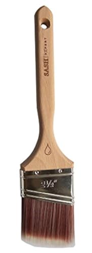 Sash Expert - Pennello professionale sintetico piatto angolato per pittura , 2-1/2" von DB Gardentools