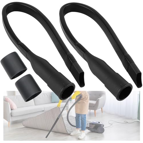 2 Pcs 62cm Flexible Fugendüse Lang,Flexible Staubsauger Fugendüse,Lange Fugendüse Staubsauger,Universal Staubsauger Fugendüse mit 35/32mm Anschluss zum Reinigen Von Autos, Fensterspalten (Schwarz) von Sasibiyb
