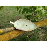 Seifenschale Blatt/ Handgeformt von SaskiaTolksdorff