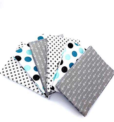 Sasma Home,100% natürliche Baumwolle Baby Musselin Quadrate – 6 Stück große Musselintücher 70x70 cm schön bedruckte Unisex Baby Musselin Quadrate – weiche Musselin-Waschlappen, Musselin-Wickeldecke. von Sasma Home
