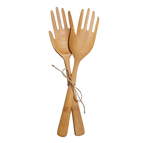 Maia Gifts Bamboo Hands Salad Servers Maia Gifts Bamboo Hands Salad Servers von Sass & Belle