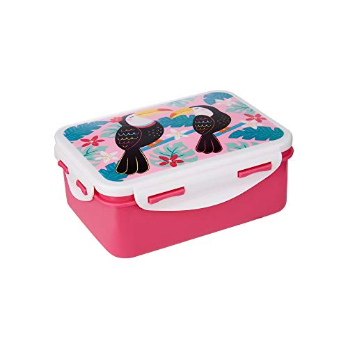 Sass and Belle Tiki Toucan Tukan Lunchbox Brotdose - 16 x 12 x 7 cm von Sass & Belle