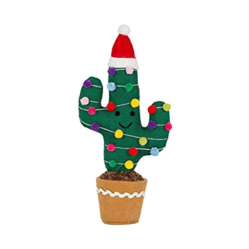 Sass and Belle Weihnachtsdeko: Großer Kaktus aus Wolle, gestrickt, zum Aufstellen von Sass & Belle