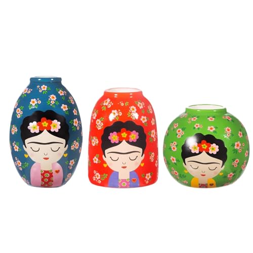 Sass & Belle - Floral Frida Vases - Set of 3 / 3er Set Vasen von Sass & Belle