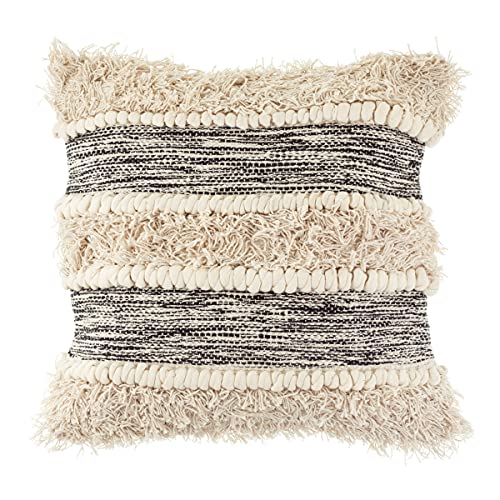 Sass & Belle Scandi Boho Tufted Stripe Cushion von Sass & Belle