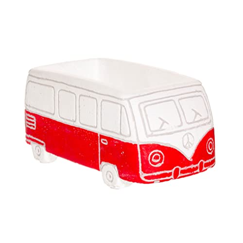 Sass & Belle Roter Zement-Pflanzgefäß mit Wohnmobil Sass & Belle Roter Zement-Pflanzgefäß mit Wohnmobil von Sass & Belle