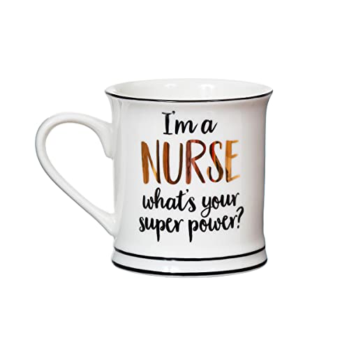 Sass & Belle Tasse mit Aufschrift "I'm A Nurse What's Your Super Power" von Sass & Belle