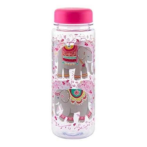 Sass & Belle Trinkflasche Mandala, Elefantenmotiv, transparent von Sass & Belle