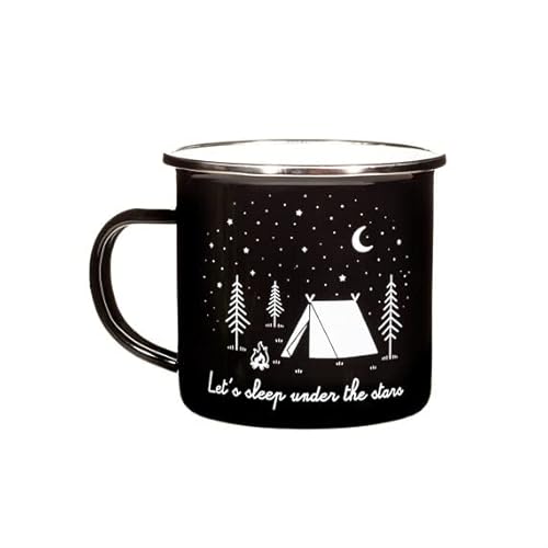 Sass & Belle Under The Stars Emaille-Tasse, Schwarz von Sass & Belle