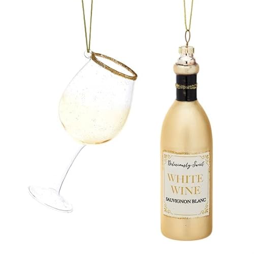 Sass & Belle Weihnachtskugel für Weißwein und Glas, 2 Stück von Sass & Belle