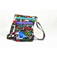 "Der Dog Walker Bag Mit Poop Waste Taschen Halter Dispenser in "I Love My Dog" Stoff Best Tierliebhaber Geschenk." von SassyDogFashions