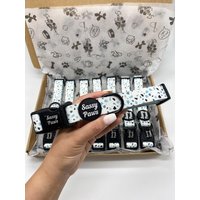 Hundehalsband - Blauer Terrazzo Hundehalsband - Blauer Terrazzo von SassyPawsCollection