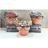 Freche Seelenschwester, Kopf Gesicht Übertopf Mit Brille, Drainage, Pflanzgefäße Und Töpfe, Niedlicher Übertopf, Blumentöpfe, Einzigartiges Geschenk von SassySoulSisterStore