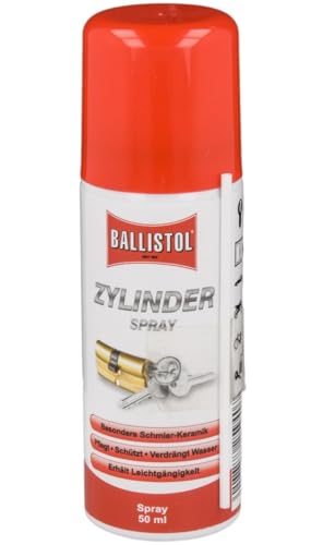 BALLISTOL Zylinder-Spray 50 ml Pflege-Spray zur Reinigung Zylindern und Schlössern von BALLISTOL