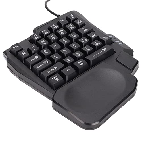SatcOp Ultimative Einhändige Gaming-Tastatur, Komfortable, wasserdichte und Tragbare K13-Gaming-Tastatur, 35-Tasten-Gaming-Tastatur von SatcOp