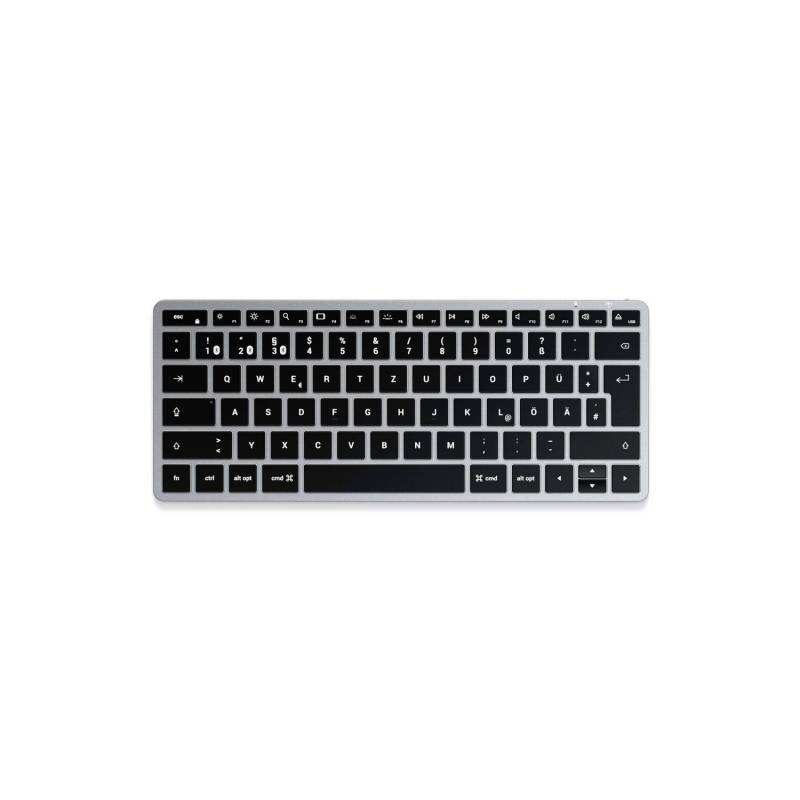 Satechi Slim X1 Mini Bluetooth Tastatur Keyboard Multimediatasten Anthrazit Akku B-Ware von Satechi