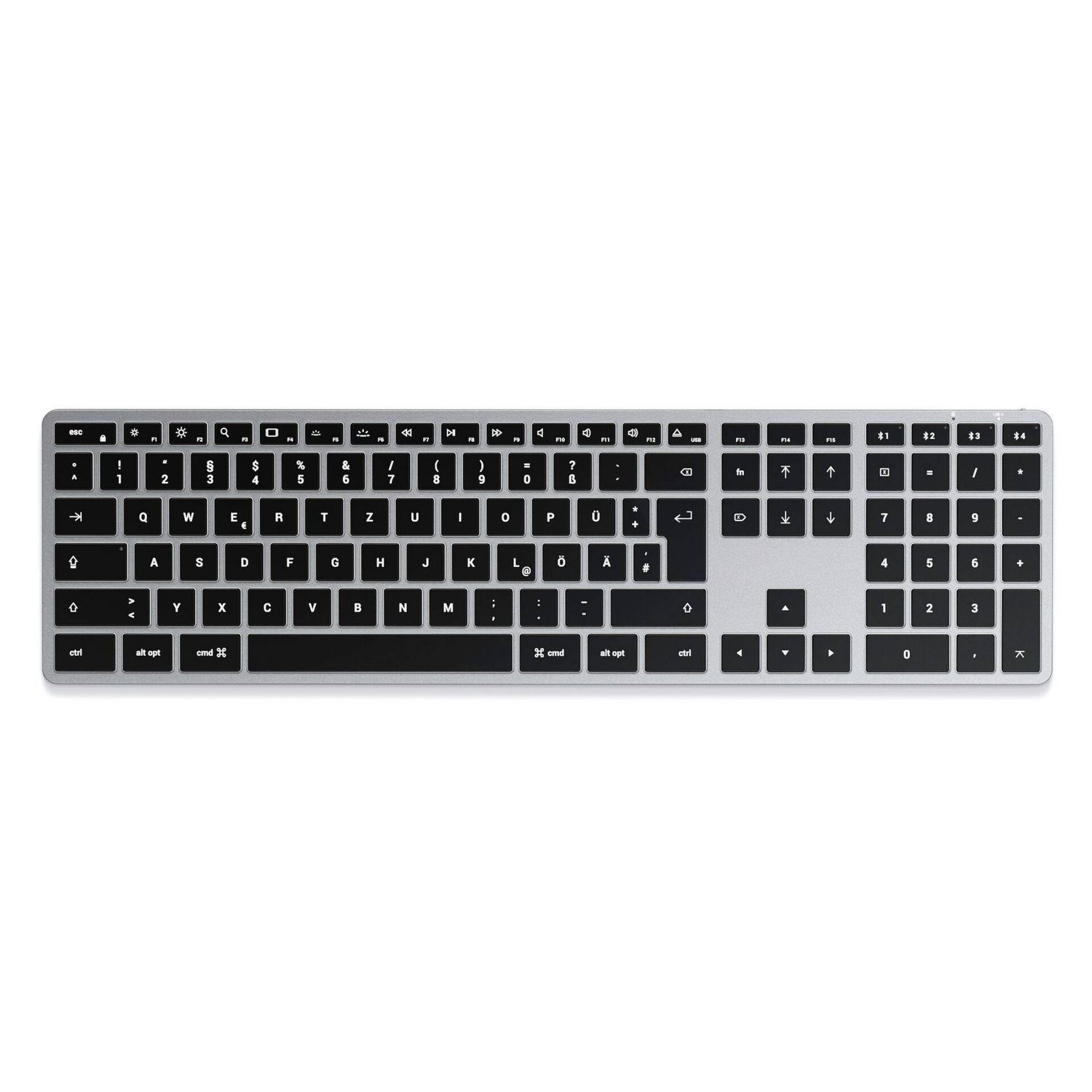 Satechi Slim X3 Bluetooth Tastatur Deutsch Qwertz Multimediatasten Beleuchtet B-Ware Satechi Slim X3 Bluetooth Tastatur Deutsch Qwertz Multimediatasten Beleuchtet B-Ware von Satechi