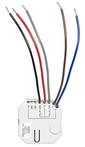 Satel Be Wave Smart 2-CH Relay ASW-210 Funk Schalter Relais für Licht und Andere Home Geräte, Wlan und Wifi Unterputz Funkschalter und Lichtschalter Switch Satel Be Wave Smart 2-CH Relay ASW-210 Funk Schalter Relais für Licht und Andere Home Geräte, Wlan und Wifi Unterputz Funkschalter und Lichtschalter Switch von Satel