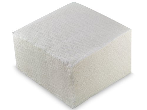 Hängelampe Serviette, 30 x 30 cm, 1-lagig, 1/4 lagig, weiße Prägung, durchgehend, Packung 100 Stück von Saten