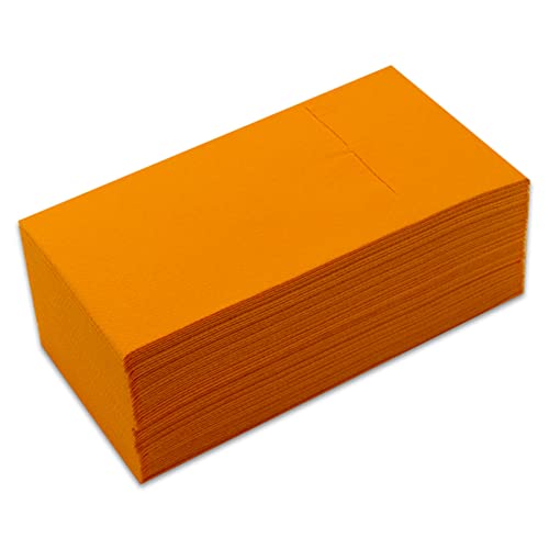 Kanguro Servietten, Format 30x40, Pliege 1/6, Material Airlaid, Pocket, 1-lagig, orange (40 Servietten) von Saten