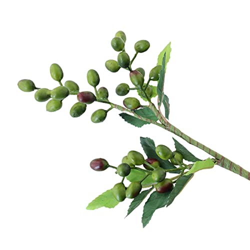 Saterkali Künstliche Pflanze, kein Gießen, künstliche Olivenfrüchte, Bohnenzweig, Blume, Hochzeitsdekoration, schönes Grün von Saterkali