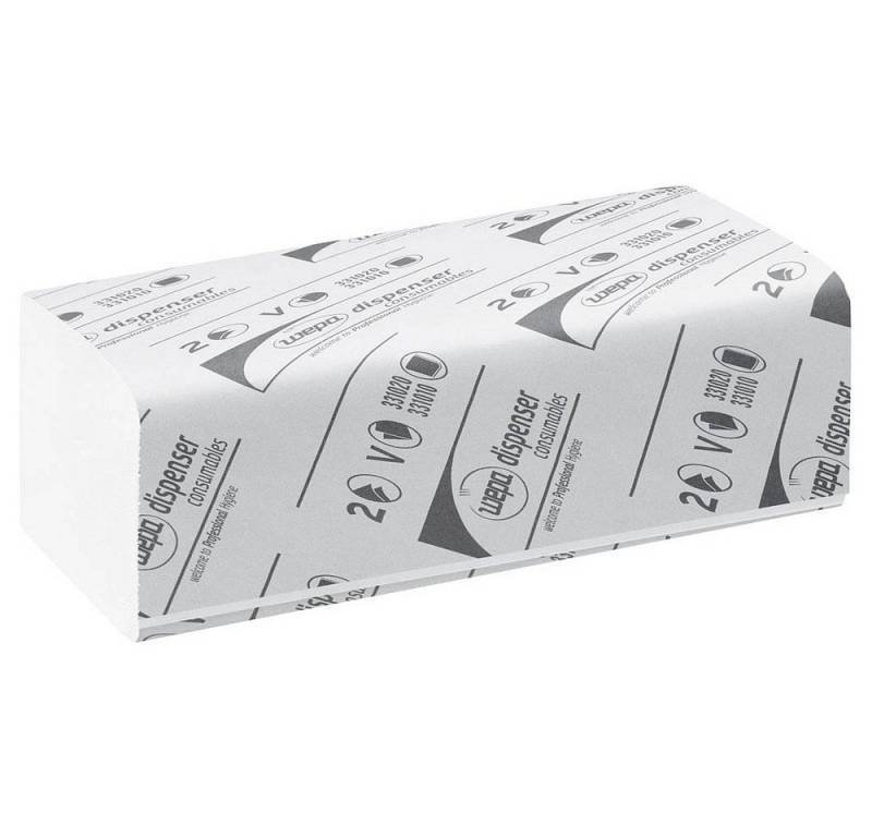 Satino SMART Papierhandtuch Satino by wepa Papierhandtücher smart Z-Falz 2-lagig weiß - 4.000 Tüch von Satino SMART
