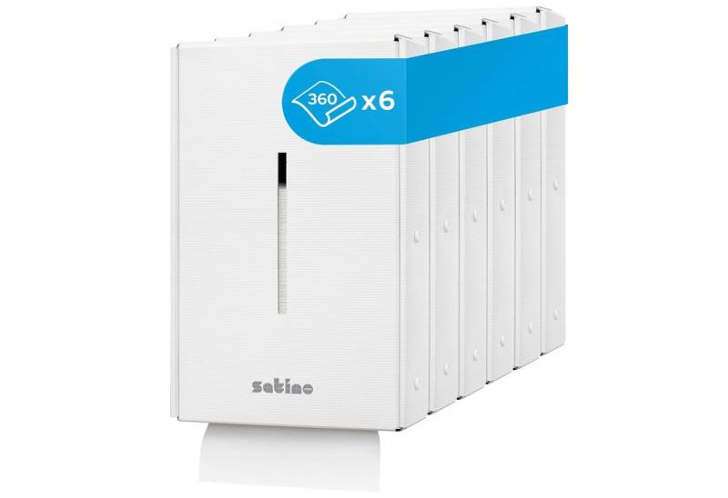 Satino by WEPA Papierhandtuch flexibler Karton-Papierspender - ideal für Werkstatt, Garten, Party (6-St) von Satino by WEPA