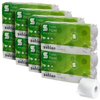 Satino Toilettenpapier comfort 2-lagig Recyclingpapier, 64 Rollen von Satino
