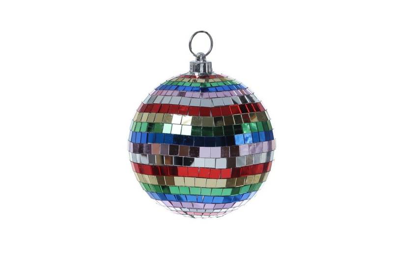 SATISFIRE Discolicht Spiegelkugel 15cm mehrfarbig Discokugel Mirrorball Party Disko Deko von Satisfire