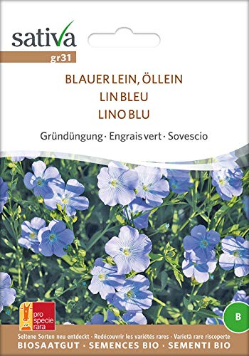 Sativa Rheinau gr31 Gründüngung Blauer Lein, Öllein (Bio-Gründünger) von Sativa Rheinau