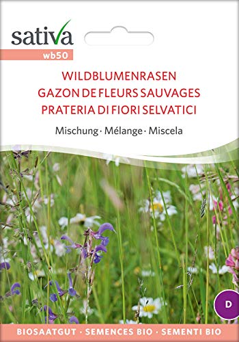 Sativa Rheinau wb50 Wildblumenrasen Mischung (Bio-Wildblumenrasensamen) von Sativa Rheinau