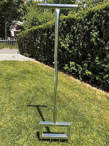 SattesGrün Gartengabel Spike Aerifizierer Rasenbelüfter Aerifiziergabel Vertikutierer Rasen sanden verbesserte Qualität von SattesGrün