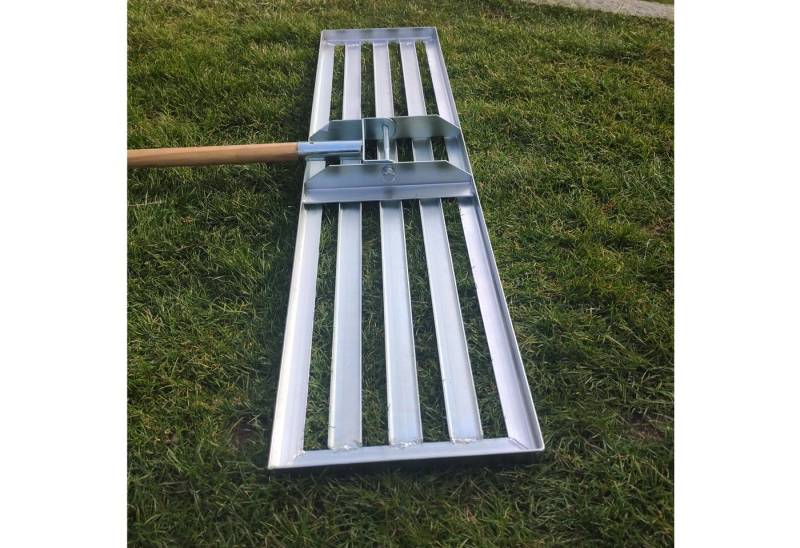 SattesGrün Rasenrechen Rasenrakel Rakel zum Sanden, (Rasenrakel ohne Stiel), Levelingrake Flächenebner Leveler Lawnleveling aus verzinktem Stahl von SattesGrün