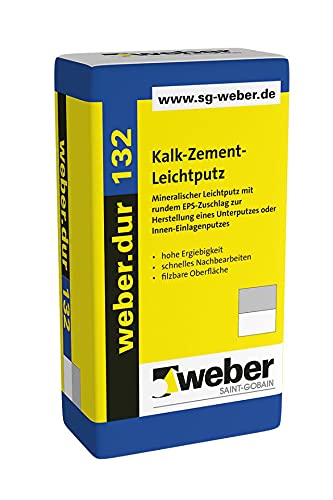 weber.dur 132 Kalk-Zement Leichtputz 30kg (1) von SG weber