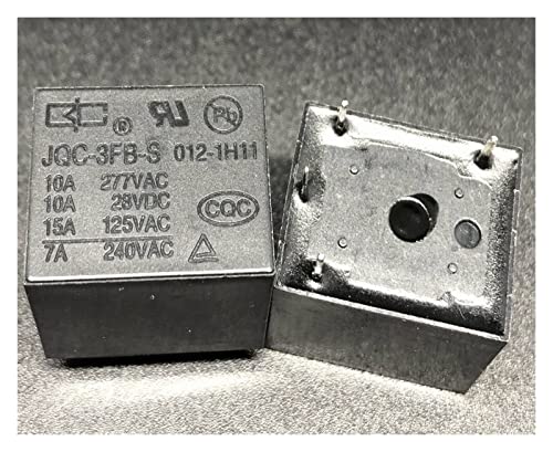 Relais Neu JQC-3FB 12VDC-1H11;JQC-3FB-S 012-1H11;(T73-1A-12V-10A/15a) Staffel 4Pins (Size : JQC-3FB-S 012-1H11) von Saturey