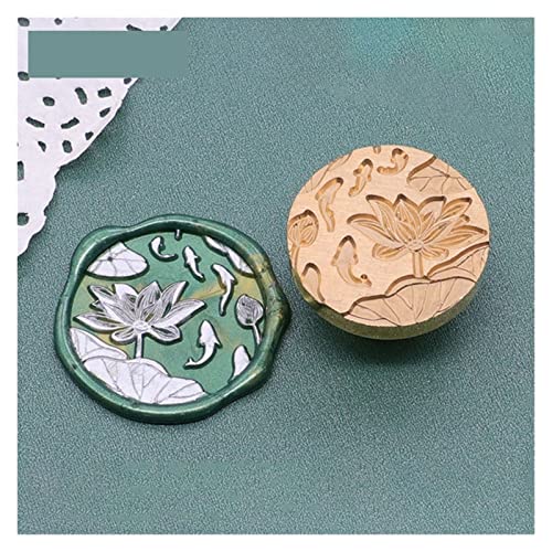 Siegel Stempel 1pcs wachs Dichtung Briefmarken Koopf Retro Metall Alte Pavilion Scrapbooking Briefmarken Handwerk HECHZEIT EINLADUNG WACHS ABDICHTUNG Stempel (Farbe : Yellow) von Saturey