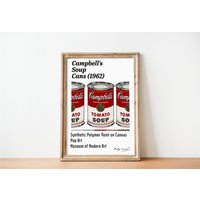 Andy Warhol Cambell Es Soup Can Poster | Andy Warhol Cambells Suppendruck Poster von SaturnPrintsUS