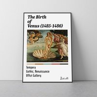 Die Geburt Der Venus Poster | Sandro Botticelli Kunstdruck Fine Art Religion von SaturnPrintsUS