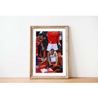 Kawhi Leonard Raptors Poster | Kawhi Leonard Toronto Raptors Poster Thunder Wall Art Print von SaturnPrintsUS