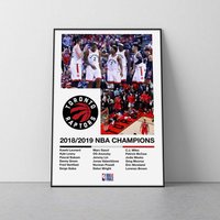 Toronto Raptors 2019 Nba Champions Poster | Toronto Raptors Championship Poster Kawhi Leonard Print Kyle Lowrey Nba von SaturnPrintsUS