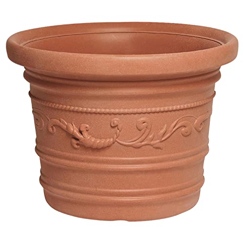 Saturnia 8093415 – Pflanzgefäß, rund Durchmesser 50 cm, terracotta, One Size von Saturnia