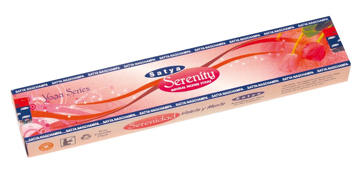 Satya Incense Räucherstäbchen Satja Sai Baba Yoga Serie "Serenity" 15gr. Satya Incense Räucherstäbchen Satja Sai Baba Yoga Serie "Serenity" 15gr. von Satya Incense